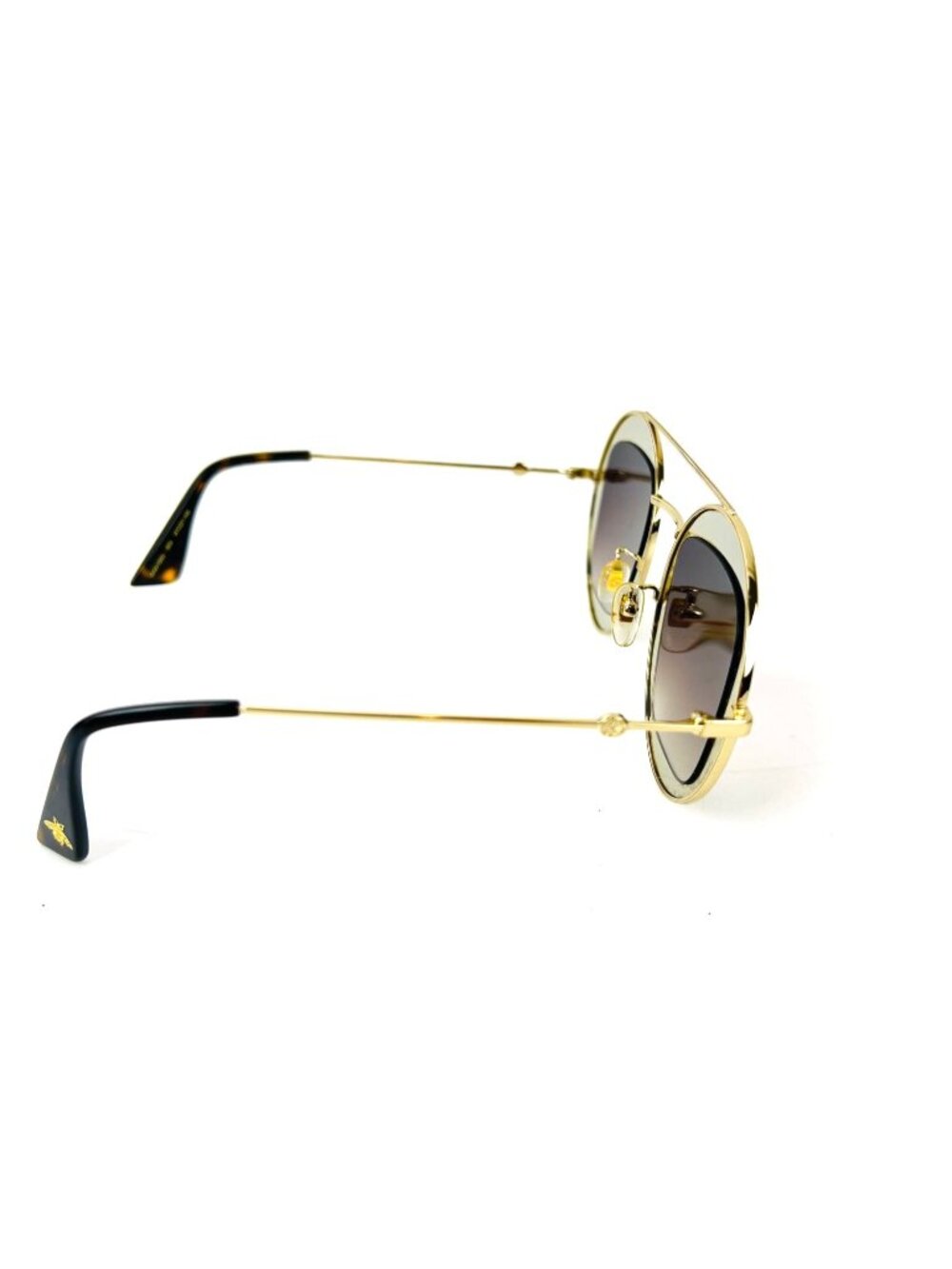 Gucci Round Frame Sylvie Web Sunglasses GG0105S - Picture 9 of 16